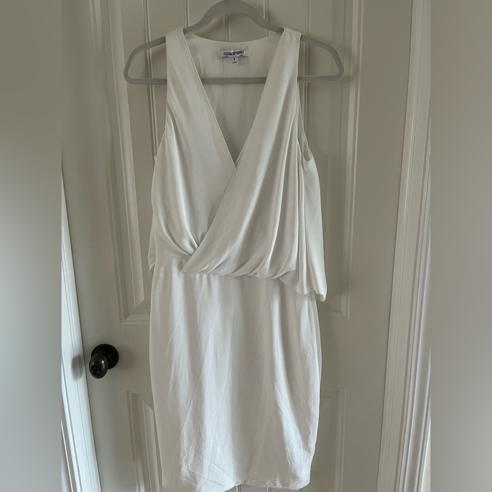 white Elizabeth & James cocktail dress